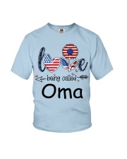 Love Being Called Oma Flag Youth T-Shirt tile