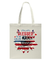Blessed to be called Nanny 4th July Tote Bag tile