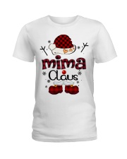 Mima Claus-Red Plaid Ladies T-Shirt tile