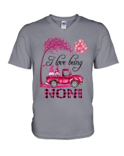I Love Being Noni - Happy V-Neck T-Shirt tile