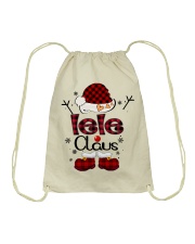 Lele Claus-Red Plaid Drawstring Bag tile