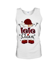 Lele Claus-Red Plaid Unisex Tank tile
