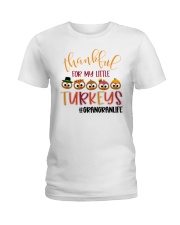 Thankful For My Little Turkeys Grangranlife Ladies T-Shirt tile