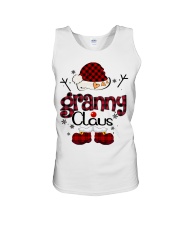 Granny Claus-Red Plaid Unisex Tank tile
