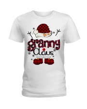 Granny Claus-Red Plaid Ladies T-Shirt tile