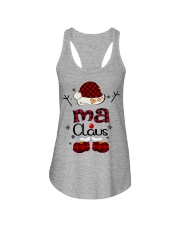 Ma Claus-Red Plaid Ladies Flowy Tank tile