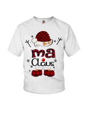 Ma Claus-Red Plaid Youth T-Shirt tile