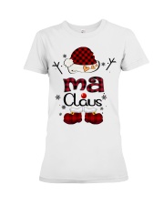 Ma Claus-Red Plaid Premium Fit Ladies Tee tile