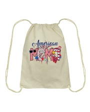 Patriotic Doodle 4th Of July American Mema Drawstring Bag tile