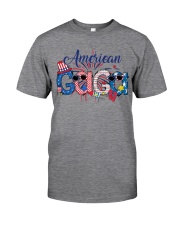 Patriotic Doodle 4th Of July American Gaga Classic T-Shirt front