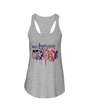 4th Of July Patriotic Doodle American Gammy Ladies Flowy Tank tile