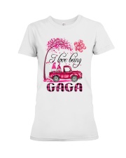 I Love Being Gaga - Happy Premium Fit Ladies Tee tile