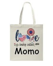 Love Being Called Momo Flag Tote Bag tile