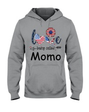 Love Being Called Momo Flag Hooded Sweatshirt tile