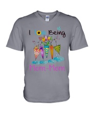 Umbrella - I Love Being Mom-Mom V-Neck T-Shirt tile