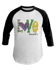 Love Mamlife Mardi Gras Baseball Tee tile