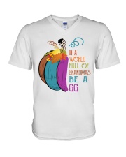 Be A GG - Pumpkin Art V-Neck T-Shirt tile