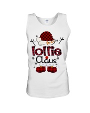 Lollie Claus-Red Plaid Unisex Tank tile
