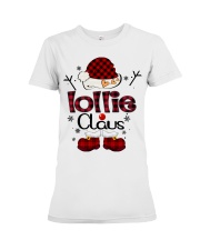 Lollie Claus-Red Plaid Premium Fit Ladies Tee tile