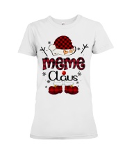 Meme Claus-Red Plaid Premium Fit Ladies Tee tile