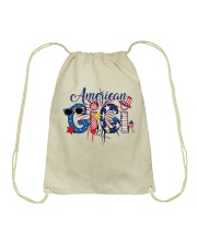 Patriotic Doodle 4th Of July American Gigi Drawstring Bag tile