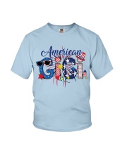 Patriotic Doodle 4th Of July American Gigi Youth T-Shirt tile