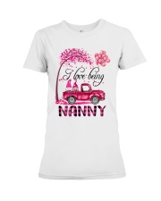 I Love Being Nanny - Happy Premium Fit Ladies Tee tile