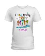 Umbrella - I Love Being Oma Ladies T-Shirt tile
