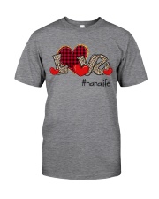 Love Nana Life - Red Plaid Heart Classic T-Shirt front