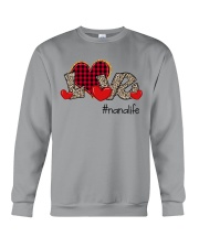 Love Nana Life - Red Plaid Heart Crewneck Sweatshirt tile