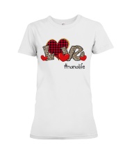 Love Nana Life - Red Plaid Heart Premium Fit Ladies Tee tile