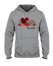 Love Nana Life - Red Plaid Heart Hooded Sweatshirt tile