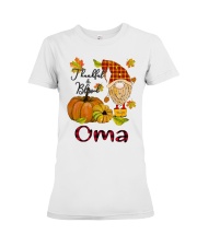 Thankful Blessed Oma Premium Fit Ladies Tee tile