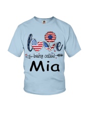 Love Being Called Mia Flag Youth T-Shirt tile