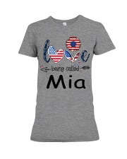 Love Being Called Mia Flag Premium Fit Ladies Tee tile