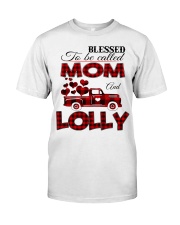 Blessed To Be Called Mom And LOLLY Premium Fit Mens Tee tile