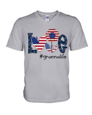 Love Granna Life 4th Of July V-Neck T-Shirt tile