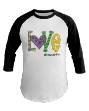 Love Amalife Mardi Gras Baseball Tee tile