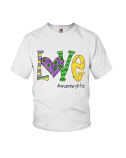 Love Mammylife Mardi Gras Youth T-Shirt tile