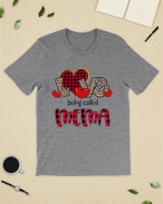Love being called Mema - Red Plaid Heart Classic T-Shirt lifestyle-mens-crewneck-front-19