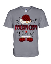 Memom Claus-Red Plaid V-Neck T-Shirt tile