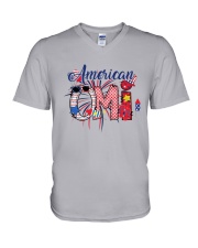 4th Of July Patriotic Doodle American Omi V-Neck T-Shirt tile