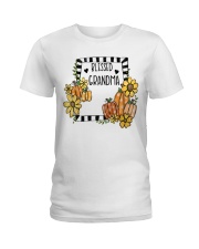 Blessed Grandma - Fall Pumpkin Ladies T-Shirt tile