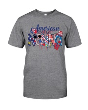 Patriotic Doodle 4th Of July American Nonna Classic T-Shirt front