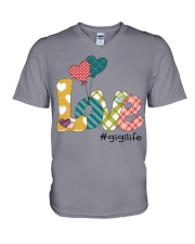 Love Gigilife Valentine V-Neck T-Shirt tile