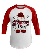 Grammy Claus-Red Plaid Baseball Tee front