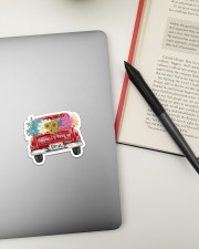 Happiness Is Being An Oma - Truck Art Sticker - Single (Horizontal) aos-sticker-single-horizontal-lifestyle-front-13
