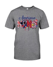 4th Of July Patriotic Doodle American Nana Classic T-Shirt front