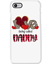 Love being called Nanny - Red Plaid Heart Phone Case tile