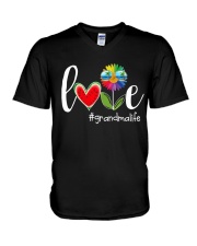 Love Grandma Life Summer Cute V-Neck T-Shirt tile